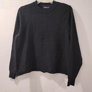 Mango-S- RELIEVER IN COTTON KNIT-BLACK TOP